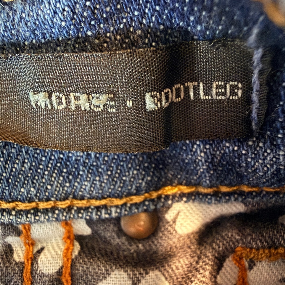 Lucky Brand 6/28 Zoe Bootcut Y2K Made In USA Jeans Blue Mid Rise 33" inseam - Picture 6 of 9